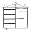 Jewelry Stand Earrings Necklace Holder Display Rack Simple Style Ear Studs Metal Shelf Drop Delivery Packaging Dhrvo