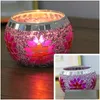 Candle Holders Snow Christmas Colorf Mosaic Candlestick Romantic Candlelight Dinner Decorative Home Ornament Drop Del Dhgarden Dh2Hm
