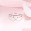 Bagues de bande Bague en acier inoxydable Luckyoverflow Meilleur ami Nouvelle mode Couleur Or Anneaux de mariage en forme de coeur pour femme Jewelr Dhgarden OTC8Y