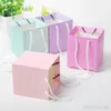 Kostenloser Versand Candy Box Multicolor Hochzeits Geschenkbox Square Carton für Süßigkeitenpapiertüten für Geschenke Karton Box JC-332