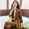 Women's Suits 1pcs Women's Spring Autumn Casual Professional Suit Jacket Office Lady Daily Formal Coat Girl Birthday Gift