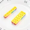 10st Rainbow Building Block Toy Brick Harts Charms hänge för örhänge Keychain Diy Decoration Fashion Jewelry Accessories Fashion Jewelrycharms Jewelry