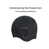 Bonnets de natation 2022 NOUVEAU Adulte Haute Élastique Bonnet De Natation Hommes Femmes Étanche Piscine Cap Protéger Les Oreilles Cheveux Longs Grand Silicone Plongée Chapeau P230418nice