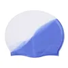 Bonnets de natation Femmes Hommes Silicone Bonnets De Natation Oreille Protéger En Caoutchouc Étanche Chapeau Couverture De Bain Natation Piscine Cap P230418