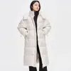 Parkas en duvet pour femmes Veste d'hiver en duvet de coton style long pour femme sur le genou mode épaissie chaude grand profil doudoune coupe-vent w 231117