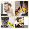 Aparador de cabelo ckeyin profissional máquina de corte elétrico kit ajustável lcd clippers recarregável homem barbeador para barbeiro masculino 231113