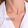 Colares pendentes 2023 e-manco fofo clássico clássico mini pingente de pingentes de colar mulheres moda de aço inoxidável conjunto de jóias longas colarinho de mujer