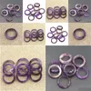 Bagues de bande 6 mm Puprle Améthyste Cristal Pierre Femmes Bague Taille 17 Mm 18 Mm Drop Livraison Bijoux Dhzod