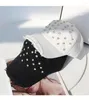 Ball Caps 202303-shi Ins Spring Hand Sewing Shiny Intentional Frayed Fashion Street Lady Baseball Hat Women Leisure Visors Cap