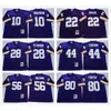 Film DIY Vintage Football 10 Fran Tarkenton Jerseys 93 John Randle 22 Paul Krause 28 Adrian Peterson 44 Chuck Foreman 56 Chris Doleman 80 Cris Carter 88 Alan Page