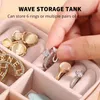 Jewelry Boxes Mini Storage Box Portable Home Travel Earrings Necklace Case for Women Ring Organizer PU Leather Display 231117