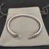 Designer Armbanden DY kabel mode-sieraden voor dames heren goud zilver Parel hoofd kruis armband open manchet dy sieraden man feest kerstcadeau