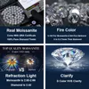 Necklace Moissanite tennis designer gra hip hop jewelry 2.0mm-6.5mm necklace tennis chain diamond 925 silver gold iced out plated jewelry