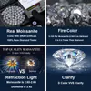 Designer Gra Hip Hop 2.0mm-6.5mm VVS Moissanite Halsband Tenniskedjan Diamond Sier Gold Iced Out Plated Neckor Jewelry Gift