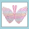 Other Event Party Supplies Favor Kids Wings Glitter Star Magic Wands Fancy Dress Cosplay Fairy Gradient Color Butterfly Wing Tasse Dh63L