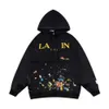 2023 Lanvin Hoodie Męskie bluzy Bluzy Projektant Klasyczny moda Tide luźna i wszechstronna bluafl-graffiti drukowana714 861 252 324