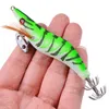 5 pièces leurre de pêche lumineux calmar Jig crochet en bois crevettes artificiels leurres de pêche poulpe seiche crevette dur appât de pêche pêcheFishing Lures