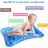 Play Mats Baby Water Mat Inflatable Water Play Mat Crawling Pad Game Infant Summer Fun Play Cushion Developing Toy Babies Toys 0 12 Months 230417