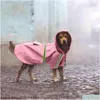 Dog Apparel Raincoat For Dogs Waterproof Coat Jacket Reflective Clothes Small Medium Large Labrador S-5Xl 3 Colors 211027 Drop Deliv Dh7Wy