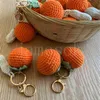 Keychains Good things happen key chain persimmon peanut pendant bag woven buckle milk cotton products de248