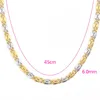 Chains Anietna 6mm Gold Silver Color Hip Hop Exquisite Necklace For Women Men Choker Snail Link Chain Design Jewelry Party Gift