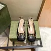 Designer hakken dames nieuwe mode vintage vierkante kop Franse paardgesp dikke hakken na de lege sandalen Mary Jane pumps hoge hakken enkele schoen dames