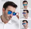 Solglasögon Jackjad 2020 Fashion Rimless Aviation Titanium Polariserade solglasögon Ultralight Driving Design Sun Glasses Oculos de Sol Q231120