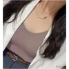 Pendant Necklaces Brand Elbow Letter Necklace Designed for Women Long Chain Gold Plated Designer Jewelry Exquisite Drop D Dh39c