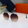 Fashion designer LOU VUT luxury Cool sunglasses 2023 New Women's Cat Eye Sunglasses Print Glasses Show Thin UV Protection