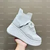 Designer Shoes Women Nama Wedge sneakers luxury Lower Platform Mid Round head frenulum Life sneakers fashion mesh Woolen casual shoes Size 35-40