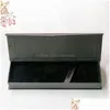 Карандашные чехлы Red Blue Black Office Pen Displage Boxes Blank Gift Jewelry Box Cave Paтель