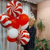 Decorazioni natalizie 10 pezzi Rosso Verde Stella Cuore Lecca-lecca Foil Balloon Buon Natale Decorazioni per feste Babbo Natale Alce Mongolfiera Anno Regali per bambini Palla 231117