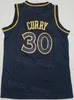 Drużyna Stephen Curry Jerseys 30 City Basketball Shirt zdobyła Człowiek All Sched Oświadczenie dla fanów sportowych Stowarzyszenie Classic Classic Pure Cotton Doskonała jakość