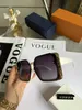 Designer de moda Lou Vut Luxury Luxury Cool Sunglasses 2023 Novos óculos de sol emoldurados femininos hd líquido vermelho grande quadro no exterior