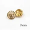 Button Hair Clips Barrettes 10pcs/lot Lion head metal button Gold for clothing sweater coat decoration shirt buttons accessories DIY JS-0239