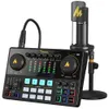 Mikrofonlar Maonocaster Ame2a XLR ile Ses Kartı Seti Mikrofon Ses Arabirimi YouTube DJ Canlı Akış Telefon Bilgisayar PC 231117