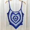 Damen Tanks Camis Damen Camisole Alle Spiele Sommer Bandana Crop Tops Sexy ärmelloses Tank Top Love Heart Tube Beachwear Strickweste Dropship 230417