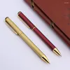 Luxe 801 roestvrijstalen pijlschrijven schrijven Ballpoint Student Gold Ball Point Stationery Office School Supplies