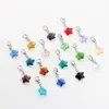 Crystal rose rose étoiles Lobster fermoir charmes 14 mm 10pcs / lot pour la mémoire de vive verket accessoires de bricolage