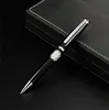 Ballpoint PenS Limited Edition Santosdumont Pen Högkvalitativ Sier Black Metal Ball Writing Smooth Office School Supplies Drop Delive DHY28