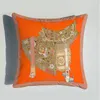 Europejska lekka luksusowa seria w stylu koni dwustronna drukowana poduszka poduszka poduszka ktv hotelowa sofa oparta na poduszce