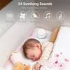 Baby Monitor Camera Desktop White Noise Machine Sleep Sound Machine per Baby Sleep Succhietto 7 colori Luci notturne 34 Suoni rilassanti 230418