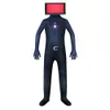 Clothing Sets 2023 Skibidi Toilet Cosplay Costume TV Man Camera Game skibidi dop yes toilet Halloween Jumpsuit Party Costumes 231117