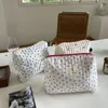 化粧品バッグケース女性用韓国キルティングメイクアップバッグ化粧品保管バッグポータブルトイレタリーバッグ