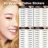 6D Eyebrow Tattoos Stickers Eyebrow Water Transfers Stickers Hair-Like Waterproof Eyebrow Stickers for Brow Grooming Shaping