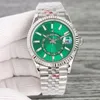 Luxury Męski zegarek Wysokiej jakości luksusowe zegarek podwójny spin niebo 42 mm automatyczny ruch mechaniczny 904L zegarek ze stali nierdzewnej Sapphire z pudełkiem