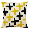 Pillow Plant Yellow Watercolor Flowers Cover Throw For Car Seat Chair Sofa Bedroom Home Decorative