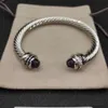 Designer Armbanden DY kabel mode-sieraden voor dames heren goud zilver Parel hoofd kruis armband open manchet dy sieraden man feest kerstcadeau