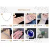 뱅글 Mdina Real Moissanite 다이아몬드 팔찌 925 여성용 화이트 스톤 뱅글 미세 웨딩 보석 드롭 배달 보석 Dhndj