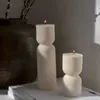 Candle perfumada Diy geométrico cilíndrico romano pilar romano vela molde de molde artesanal com plow -gesso de gesso de gesso decoração de casa z0418